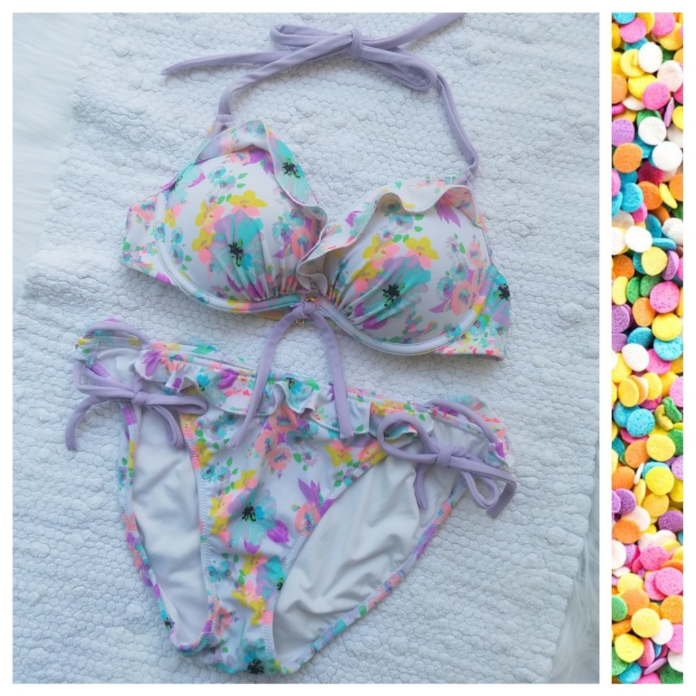 SOLD! Victoria Secret Bombshell RARE Floral Bikin